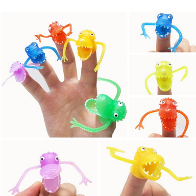 

〖Follure〗10 Pcs Set Finger Puppets Plastic Dinosaur Finger Toys Mini Kids Toy