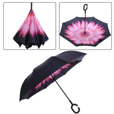 

Creative Double Layers Reverse Umbrella Inverted Folding Car Sun Umbrellas