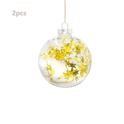 

Toponeto 2PCS Christmas Tree Pendant Hanging Home Ornament Christmas Decoration Ball