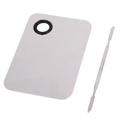 

Stainless Steel Makeup Mixer Nail Art Polish Foundation Mixing Plate