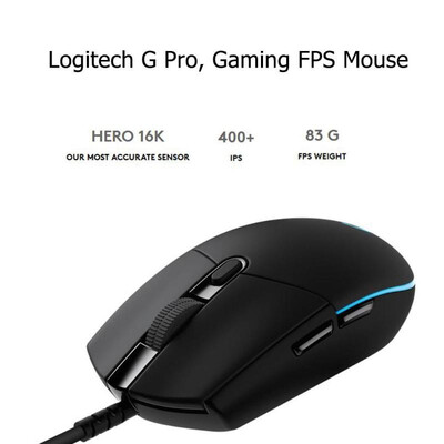 

Logitech G Pro Gaming FPS Mouse 12000DPI Wired Mouse for Competitive Play