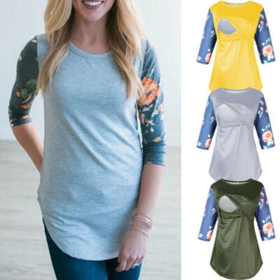 

Women Loose Pregnant Maternity Clothes Nursing Tops Breastfeeding Blouse T-Shirt