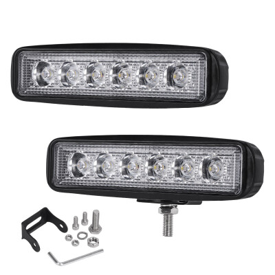 

2x 6INCH 36W LED WORK LIGHT BAR SPOT OFFROAD ATV FOG TRUCK LAMP 4WD 12V 6"