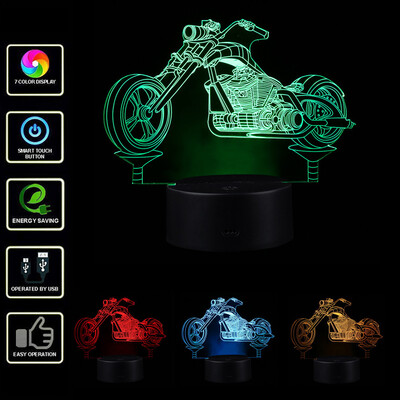 

〖Follure〗LED 3D Illuminated Lamp Optical Illusion Desk Night Light With 7 Color Changing