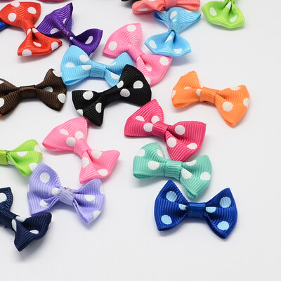 

Handmade Woven Costume Accessories Grosgrain Bowknot Mixed Color 23x37x6mm