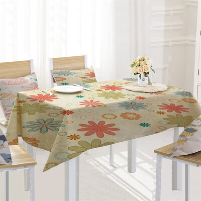 

Toponeto Creative Table Cloth Linen Tablecloth For Kitchen Decorative Dining Table Cover