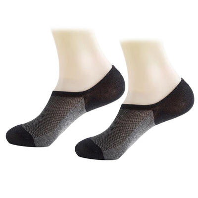 

Men Summer Breathable Mesh Color Block Anti-slip Invisible Low Cut Boat Socks