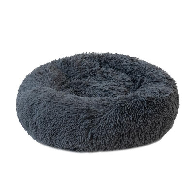 

Round Plush Cat Bed Dog House Puppy Cushion Portable Warm Soft Comfortable Kennel