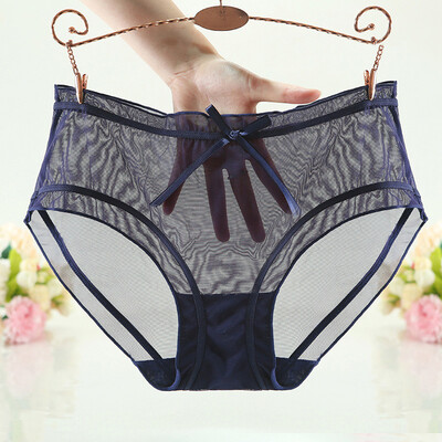

Fashion Women Mesh Sheer Briefs Thin Underwear Knickers Sexy Panties Underwear
