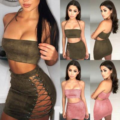 

UK Women Solid Color Strap Sleeveless Stretchy Package Hip Short Mini Dress