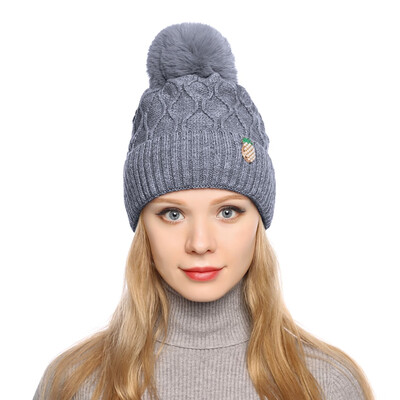 

Tailored Fashion Women Curling Baseball Cap Hat Winter Warm Knitted Ball Cap