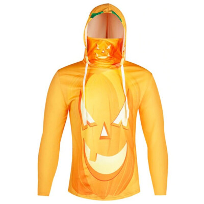 

Toponeto Mens Halloween 3D Skull Printed Party Long Sleeve Hoodie Top Sweatshirt