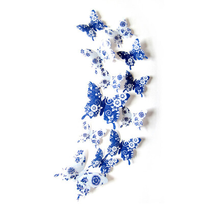 

〖Follure〗12 Pcs 3D Wall Stickers Butterfly Fridge Magnet For Wedding Home Decor RD