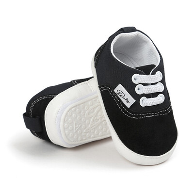 

Baby Boys Girls Shoes Canvas Toddler Sneakers Anti-Slip Infant First Walkers 0-18 Months