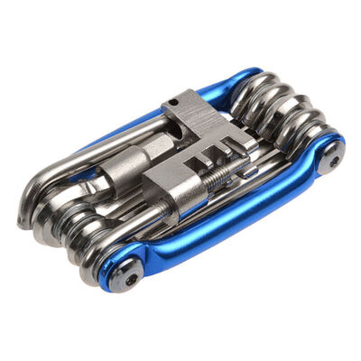

11 in 1 Mini Multi Functional Bike Repair Tool Mini Folding Steel Bicycle Chain Breaker Splitter Screwdriver Spanner Multi-too