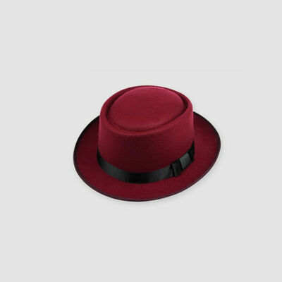 

BRITISH STYLE BREAKING BAD PORKPIE CLASSIC TRILBY TEXTURED HAT CAP MENS PORK PIE