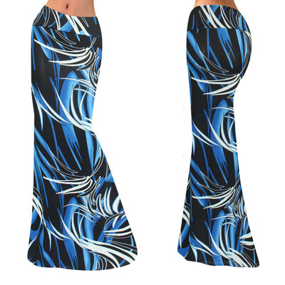 

Roseonmyhand Womens High Waisted Print Bodycon Boho Long Maxi Evening Party Beach Skirt