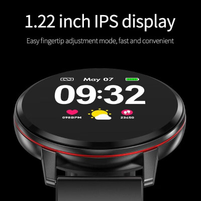 

S01 Touch Screen Heart Rate Blood Pressure IP67 Waterproof Smart Bracelet