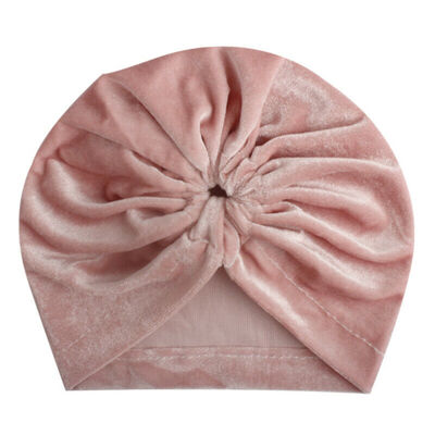 

Infant Baby Girl Children Twist Knot Indian Turban Hat Velvet Hair Head Wrap Cap