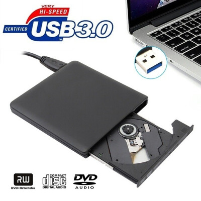 

USB 30 External Blu-ray DVDBDCD Drive Portable Ultra-thin 3D Blu Ray PlayerWriterBurner for Macbook Desktop Laptop
