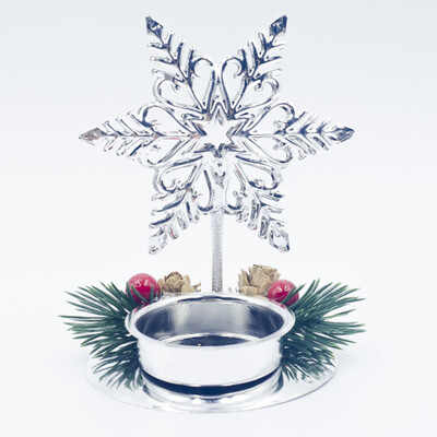 

Christmas Table Candle Holder XMAS Party Wedding Dinner Iron Candlestick Decor