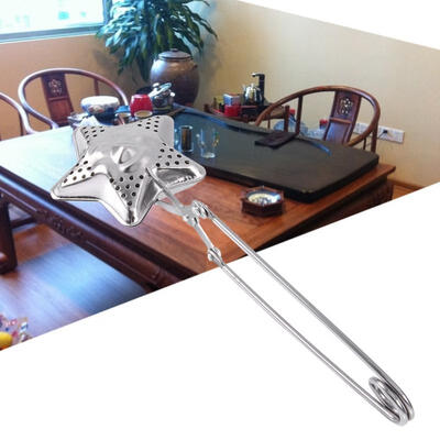 

Greensen Stainless Steel Loose Tea Infuser Leaf Strainer Filter Diffuser Herbal Spice Star Pincher tea infuserstea strainer