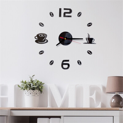 

Siaonvr 3D DIY Roman Numbers Acrylic Mirror Wall Sticker Clock Home Decor Mural Decals
