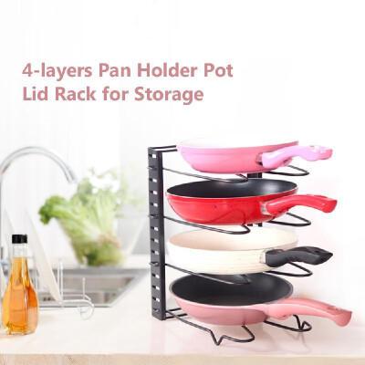 

Pan Holder Pot Lid Rack Pan Organizer Pan Lid Cover Cabinet for Pots&Pans 5-layers