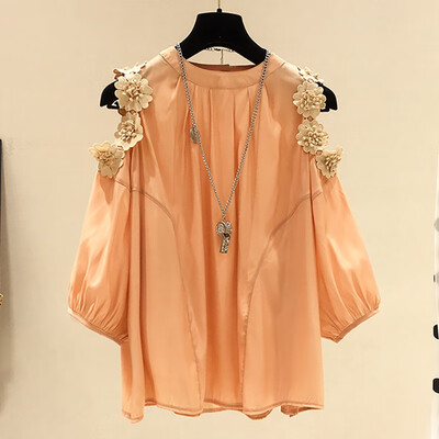 

T-Shirt Women tops girl Short Sleeve Off Shoulder Lace Sexy Cute Casual summer tops