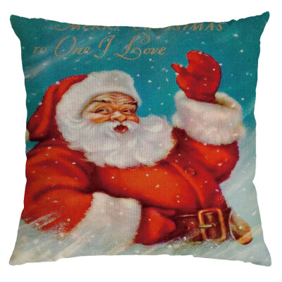 

Siaonvr Christmas Pillow Cover Pillowcases Decorative Sofa Cushion Cover 45x45cm