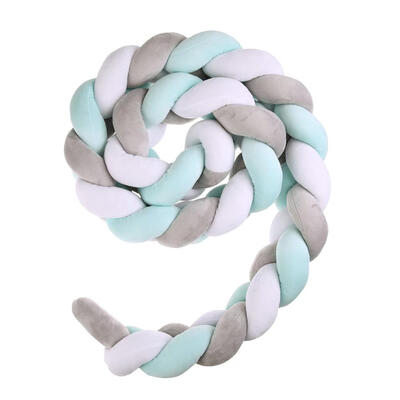 

Baby Bed Bumper Weaving Rope Knot Crib Protector Newborns Room Decoration