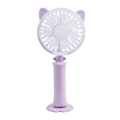 

〖Follure〗Portable Mini Fan with Battery Mobile Silent Hand Fan with LED Multi-Color Chan