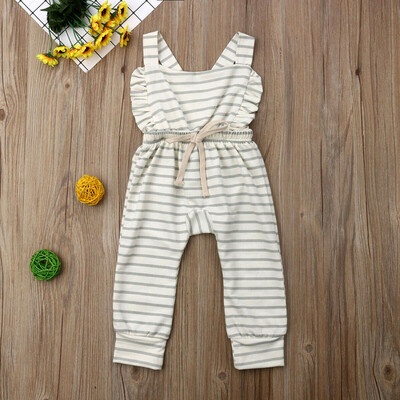 

Newborn Kids Baby Girl Ruffle Bib Pants Romper Overalls Cotton Outfits Clothes