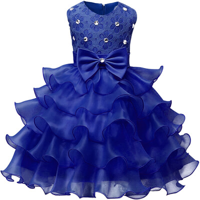 

Kids Children Sleeveless Princess Dress Girls Flower Chiffon Formal Dress