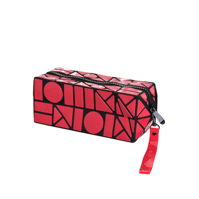 

LOVEVOOK women makeup bag Cosmetic bags for ladies geometric cuboid Pouch Travel Organizer Kids Storage Pencil case Purse Bag