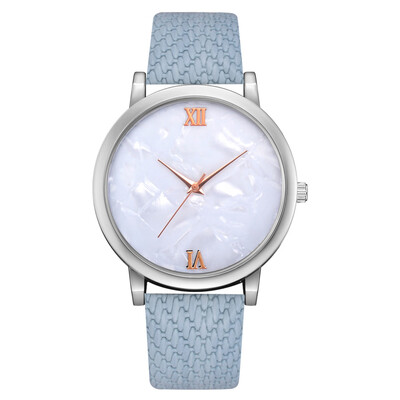 

Quartz watch Korean version of casual temperament female student quartz watch woven pattern belt watch