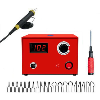 

Adjustable Temperature Wood Burning Machine Set 25W Pyrography Pen Machine Kit Handle Wood Crafts Burning Tools Electric Soldering