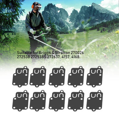

Greensen 10pcs Carburetor Carb Diaphragm Gasket for Briggs & Stratton 270026 272538 272538S