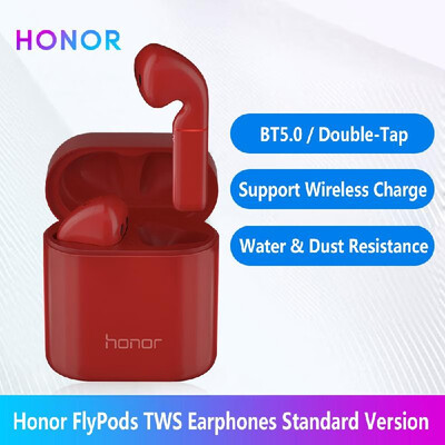 

Huawei Honor FlyPods TWS Wireless Earphone Standard Version H2S Hi-Fi Waterproof IP54 Tap Control Wireless Charge BT 50 Headset