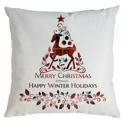 

Tailored Christmas Pillow Cover Pillowcases Decorative Sofa Cushion Cover 45x45cm