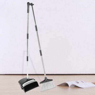 

Greensen New Windproof Broom Collapsible Stand Set Broom&Dustpan Foldable Set