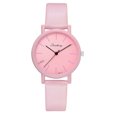 

Korean fashion casual student watch ebay hot new trend solid color ladies PU fashion watch