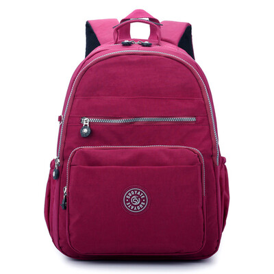 

Tailored Women Men Fashion Large Capacity Backpack Nylon Waterproof Travel Bags Schoolbag