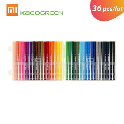 

Xiaomi KACO 36 Colors Watercolor Pens Double Tip Watercolor Pens Painting Graffiti Art Markers Drawing Writing Pen Non-toxic Safe