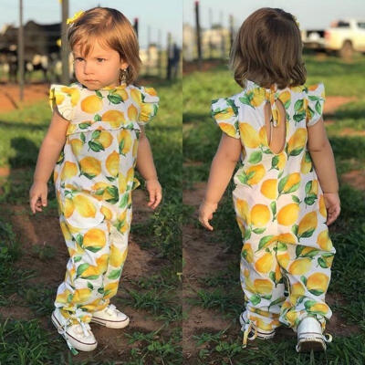 

2018 Lemon One-piece Baby Girls Romper Bodysuit