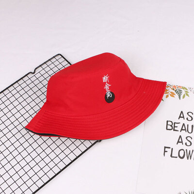 

Harajuku chic double-sided fisherman hat men&women summer sun hat Korean version of the wild sun visor student basin cap