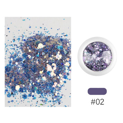 

Toponeto Chunky Glitter Mixed Flake Body Art Nail Hair Face Eye Shadow Body Makeup