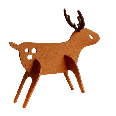 

〖Follure〗Felt Christmas Elk Deer Ornaments Xmas Tree Hanging Decoration Pendant Gift