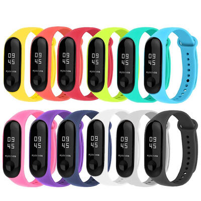 

12pcs Silicone Watchband Replacement Bracelet for Xiaomi Mi Smart Band 4 3