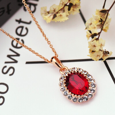 

Simple fashion necklace short personality earrings set